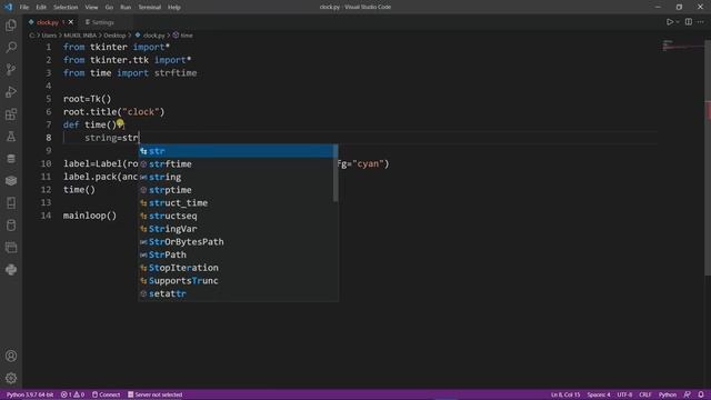 Create a Digital Clock in Python with Tkinter in Just 20 Lines! смотреть онлайн