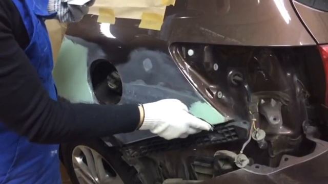 Ремонт заднего крыла kia cee`d с помощью споттера смотреть онлайн