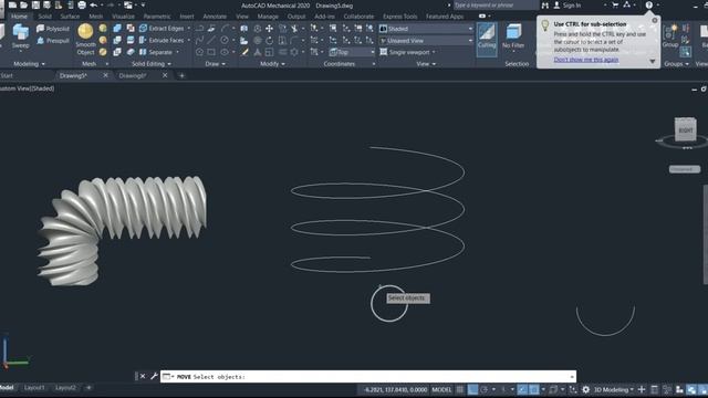 3D Modelling in Autocad 2020 | Lesson 41 of 50✅ Sweep Command. Basic Concept Everyone should know смотреть онлайн