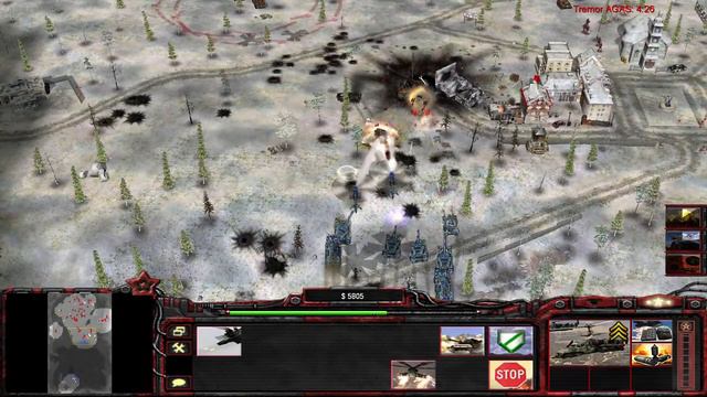 Command & Conquer Generals Rise of the Reds Mod Test. Russia vs ECA смотреть онлайн