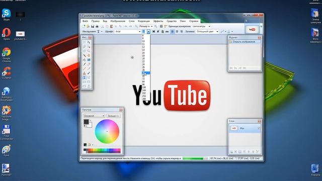 Делаю тему для канала через Paint.NET смотреть онлайн