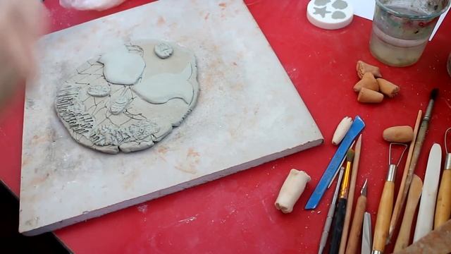 Изготовление керамического панно "На дне морском". смотреть онлайн