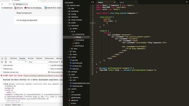 Laravel 5.6 with React.js & MySQL Tutorial: Episode 5 | Axios HTTP Requests API смотреть онлайн