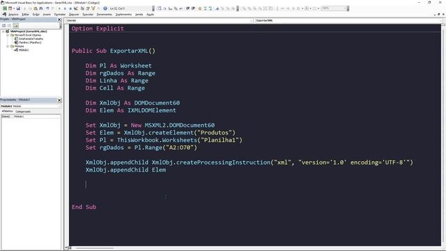 Aprenda a criar arquivos XML a partir de dados de Planilhas Excel usando VBA em poucos passos смотреть онлайн