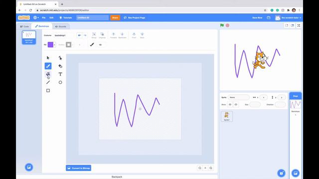 How to add Backgrounds in Scratch - Upload, Draw, and Add! смотреть онлайн