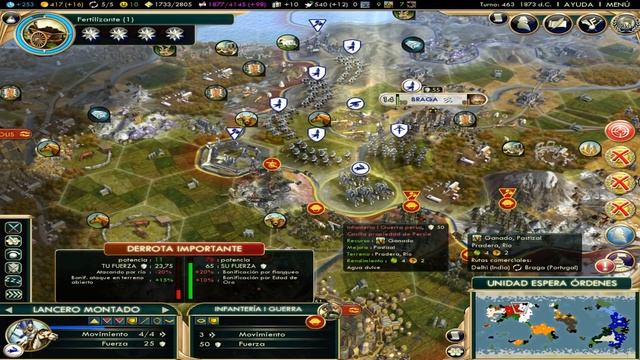 Civ 5: Brave New World Gameplay Español Portugal #30 смотреть онлайн