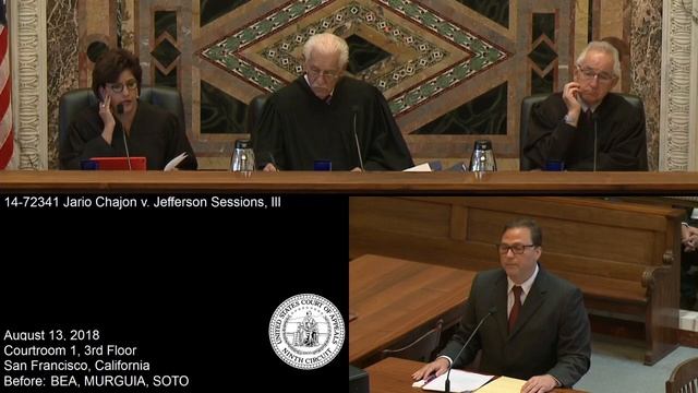 14-72341 Jario Chajon v. Jefferson Sessions, III смотреть онлайн