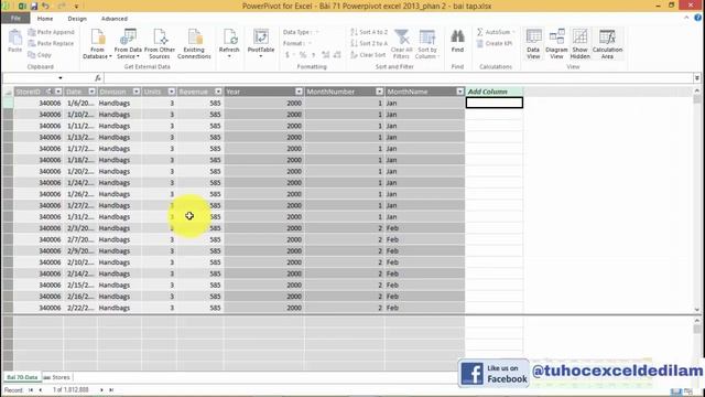 71. Bài 71 : Powerpivot excel 2013 Phần 2 - học excel nâng cao trên mạng смотреть онлайн