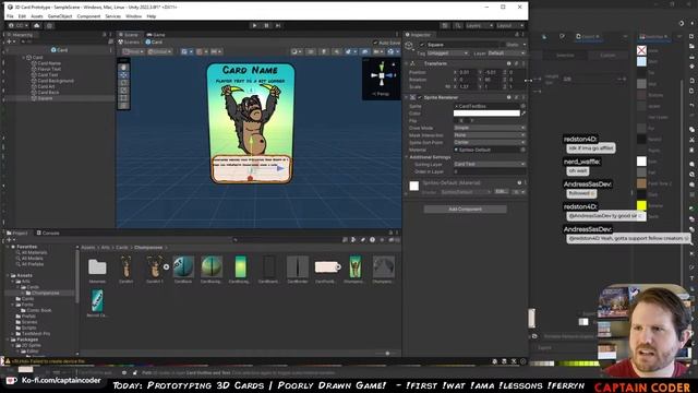 Prototyping 3D Cards for the Poorly Drawn Game смотреть онлайн