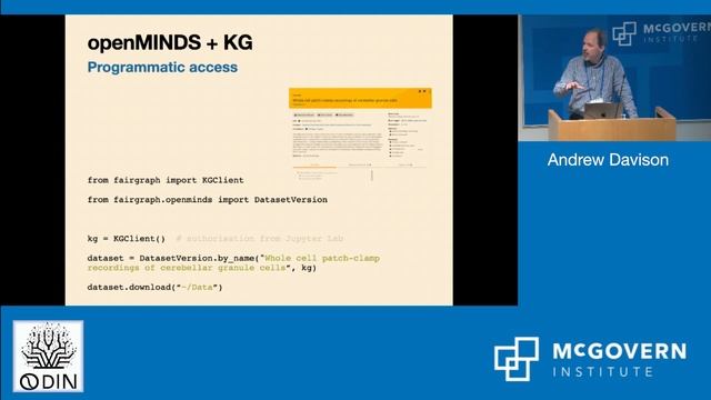 Day 2 Session 5, Andrew Davison, Neural Ensemble & HBP knowledge graph смотреть онлайн