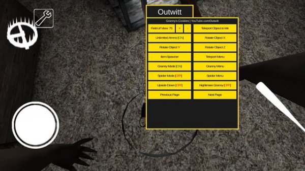 Обзор на Мод Меню Outwitt!(Granny)