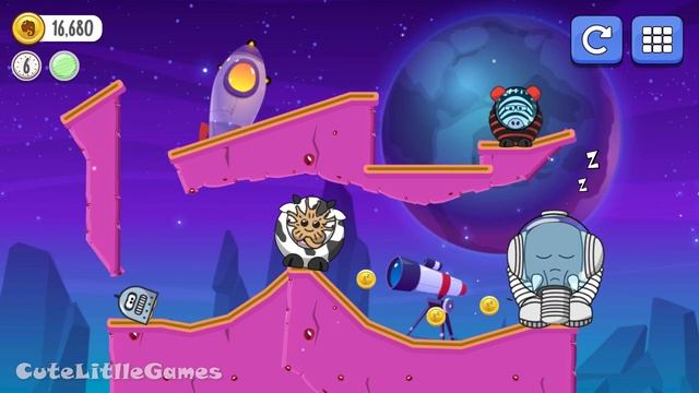 Snoring wake up Elephant | Cosmos Level part 1 (Android Gameplay) | Cute Little Games смотреть онлайн