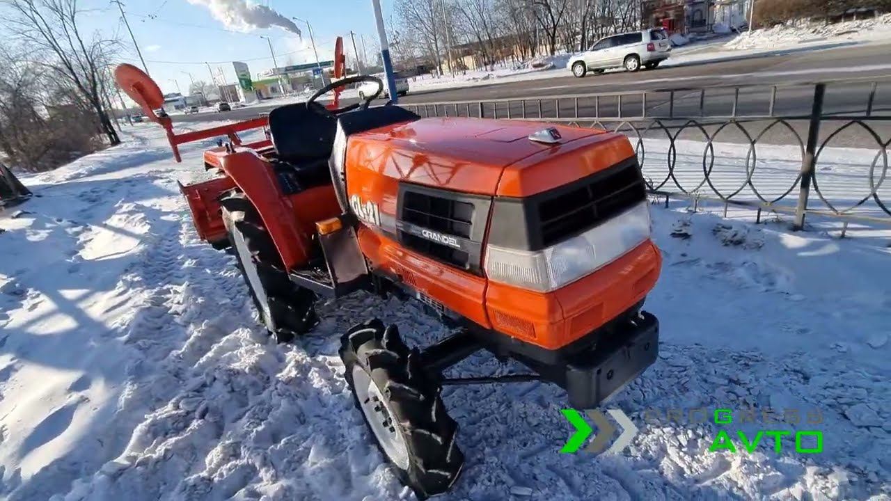 Kubota GL21 трактор японский с почвенной фрезой купить в кредит без визита в банк смотреть онлайн
