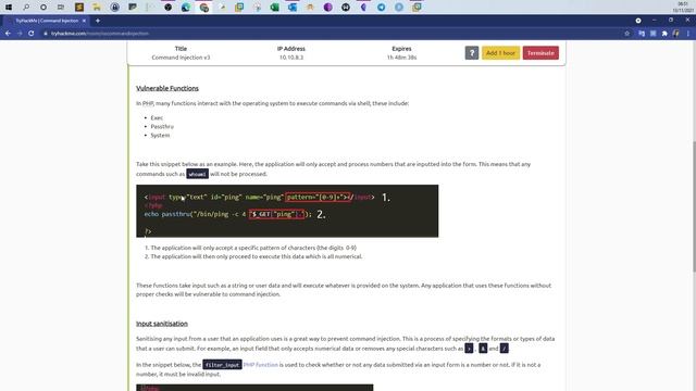 Command Injection Vulnerability | TryHackMe Junior Penetration Tester смотреть онлайн