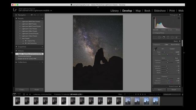 Milky Way Photography Post Processing Tutorial (Lightroom, Photoshop & Starry Landscape Stacker) смотреть онлайн