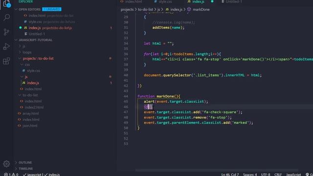 Todo List Using Javascript-Part 4 смотреть онлайн