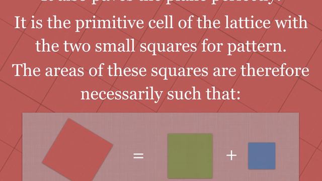 Proof of the Pythagorean theorem by tiling смотреть онлайн