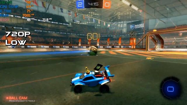 Rocket League || Intel HD/UHD 520/530/620/630 + i3 7100 Performance Test || 720p Low, High Settings смотреть онлайн