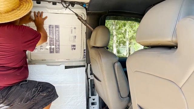 Walls Insulation On A Chevy Express 3500 Van Conversion.