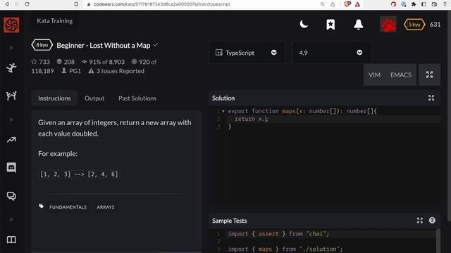 Codewars - Typescript - Lost Without a Map смотреть онлайн