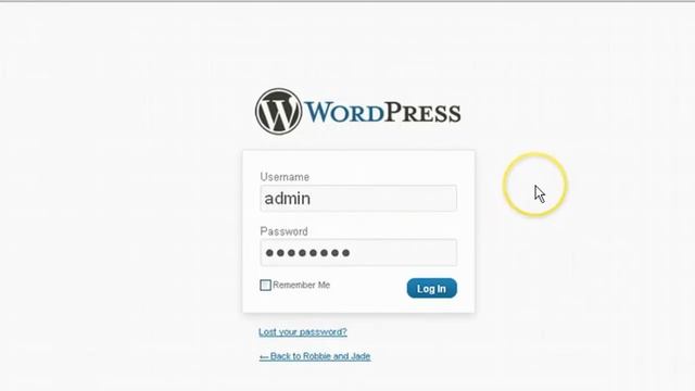 How to login to WordPress Admin .mp4 смотреть онлайн