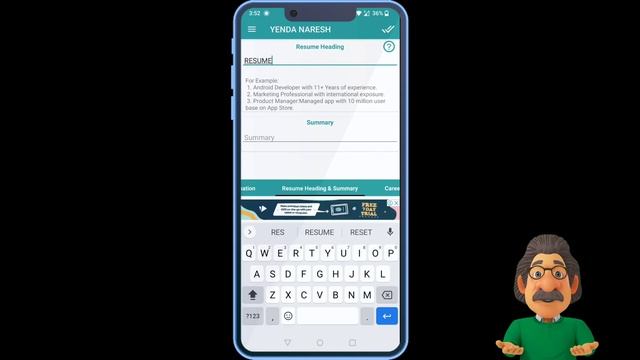 How to make resume in mobile phone || Create your simple resume|cv with in 2 minutes in smartphone смотреть онлайн