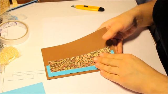 Открытка парню на День рождения своими руками. Скрапбукинг. Мастер-класс. Hand made. смотреть онлайн