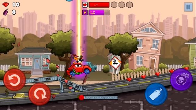 КРАСНАЯ МАШИНКА против ХИЩНЫХ МАШИН #2 мультик по игре Car Еats Car 2 смотреть онлайн