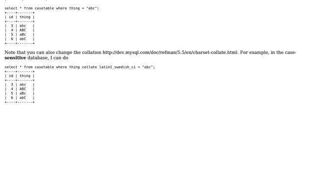 Databases: How to do a case sensitive search in WHERE clause? (4 Solutions!!) смотреть онлайн