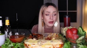 MUKBANG | Котлеты и пюре запеченные под сыром | Cutlets and mashed baked with cheese не ASMR