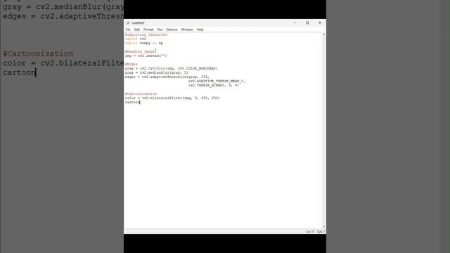 how to convert image to cartoon image use python смотреть онлайн
