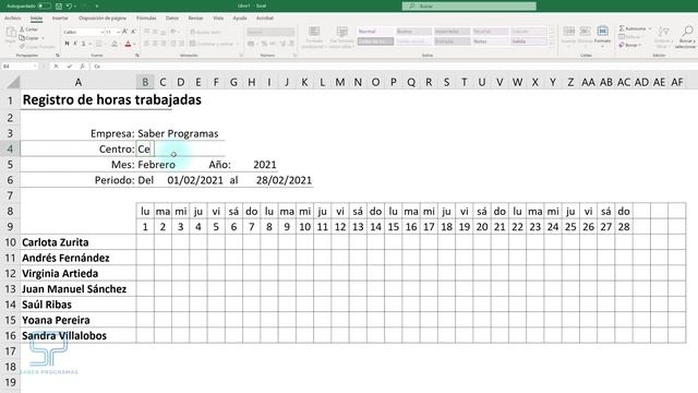 ? ➡ ? Calcular HORAS TRABAJADAS en Excel ✅ Control de horas смотреть онлайн