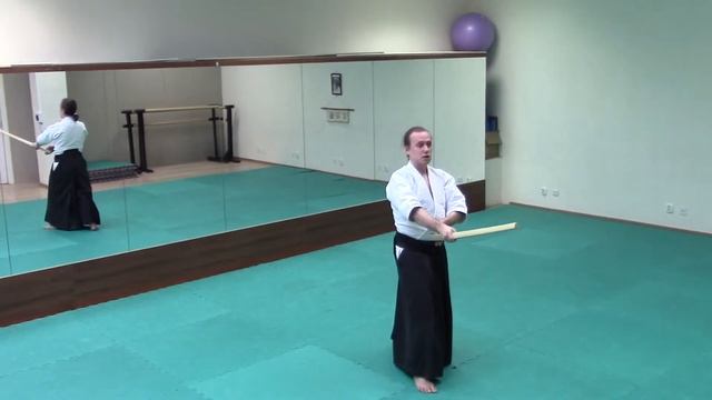 Айкидо. 2 субури с мечом. Антон Голуб. Подробное объяснение смотреть онлайн