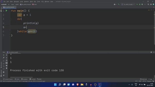 Do while loop in kotlin | Kotlin complete course in hindi | #24 смотреть онлайн