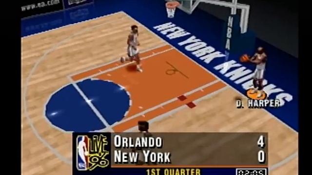 nba live 96 ps1 gameplay magic vs knicks смотреть онлайн