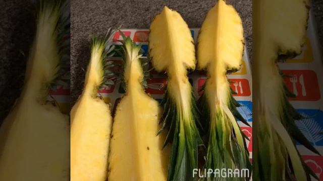 Как красиво нарезать Ананас смотреть онлайн