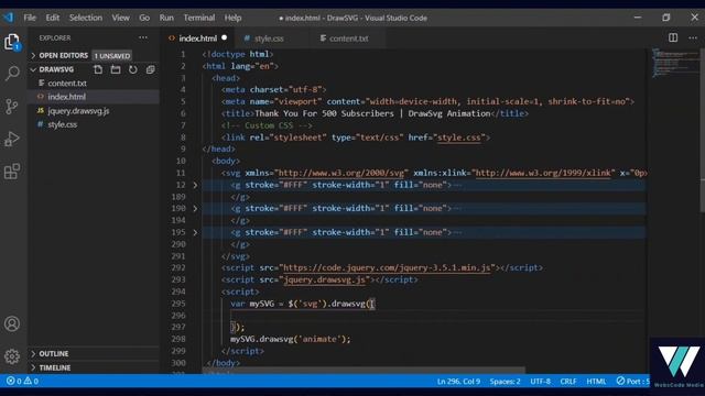 Learn jQuery Draw SVG Line Animation In 5 Minutes смотреть онлайн