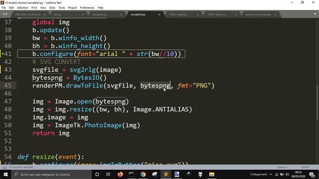 Tkinter Svg background image in a resizable button смотреть онлайн