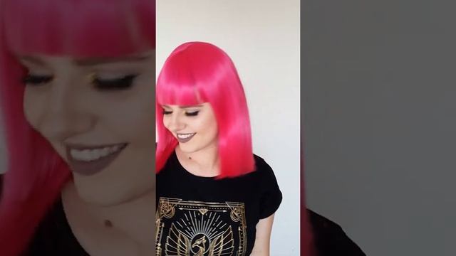 COSYCODE Pink Bob Wig with Bangs 13 inch смотреть онлайн