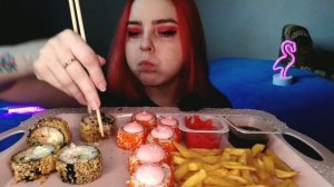 СУШИ РОЛЛЫ МУКБАНГ/sushi rolls mukbang