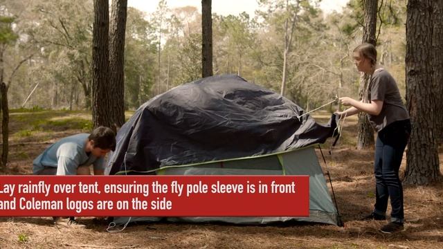 How to Set Up Your Coleman SkyDome 2-Person Tent with Rainfly смотреть онлайн
