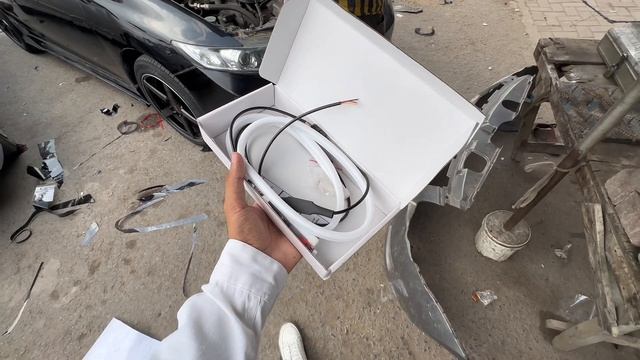 Civic Rebirth Modifications || Custom Made Headlights & Spliter & Jet Black Tints || Creative Hamza смотреть онлайн