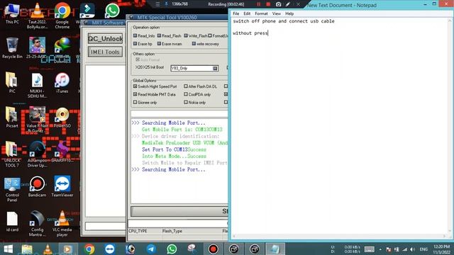 Vivo Y91 1816 mtk cpu unlock pin password pattern using MRT смотреть онлайн
