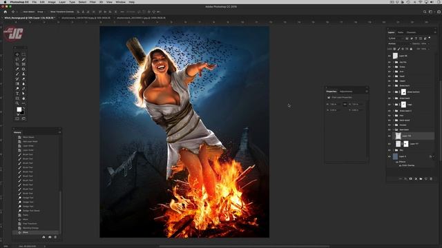 Photoshop Speed Art: The Witch's Revenge смотреть онлайн