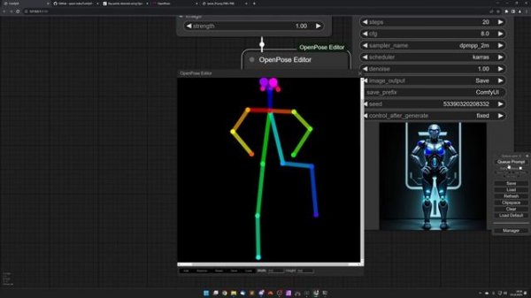 ComfyUI: OpenPose Editor | Stable Diffusion | Deutsch | Englische Untertitel