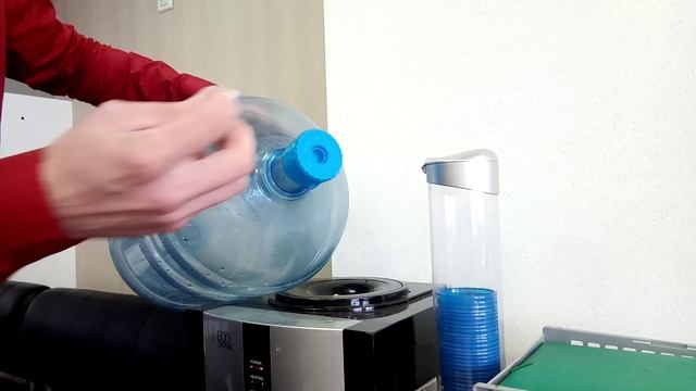How to change a water cooler bottle, Как установить бутыль в кулер смотреть онлайн