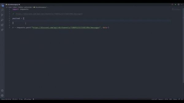 Using Python Requests to Send Discord Messages (Discord Token)