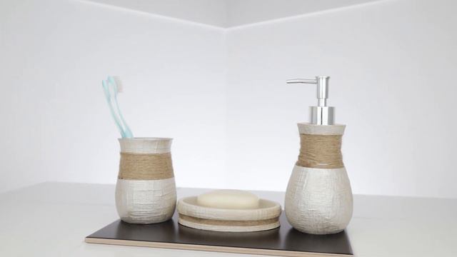 Комплект "набор" настольный для ванн Beige crochet смотреть онлайн