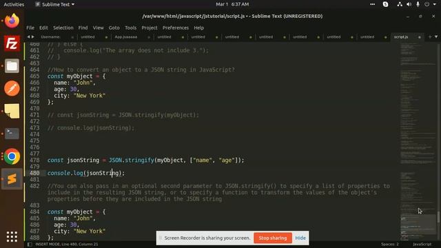 How to convert an object to a JSON string in JavaScript? смотреть онлайн