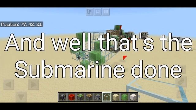How to make a Big Working Submarine in Minecraft Bedrock Edition | Redstone Tutorial смотреть онлайн